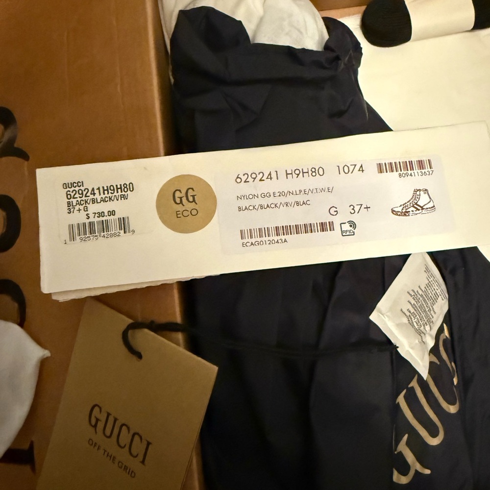 Gucci Black Nylon GG Eco Bag